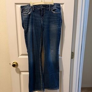 Silver Jeans Aiko Bootcut Dark Blue Flare Denim